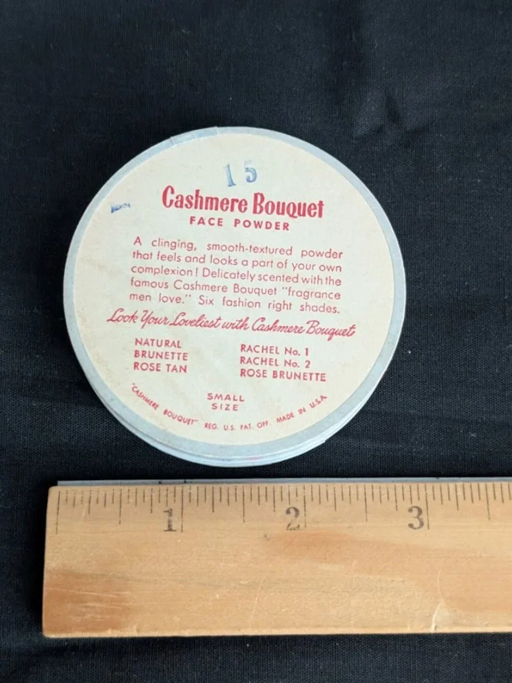 Vintage Cashmere Bouquet Rachel No. 2 Powder Box Unused Shade Rachel No.2